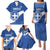 Custom Greece Football Family Matching Puletasi and Hawaiian Shirt Ethniki Elladas - Blue Version - Wonder Print Shop