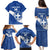 Custom Greece Football Family Matching Puletasi and Hawaiian Shirt Ethniki Elladas - Blue Version - Wonder Print Shop