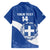 Custom Greece Football Family Matching Puletasi and Hawaiian Shirt Ethniki Elladas - Blue Version - Wonder Print Shop