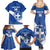 Custom Greece Football Family Matching Summer Maxi Dress and Hawaiian Shirt Ethniki Elladas - Blue Version - Wonder Print Shop