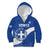 Custom Greece Football Kid Hoodie Ethniki Elladas - Blue Version - Wonder Print Shop