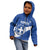 Custom Greece Football Kid Hoodie Ethniki Elladas - Blue Version - Wonder Print Shop