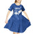 Custom Greece Football Kid Short Sleeve Dress Ethniki Elladas - Blue Version - Wonder Print Shop