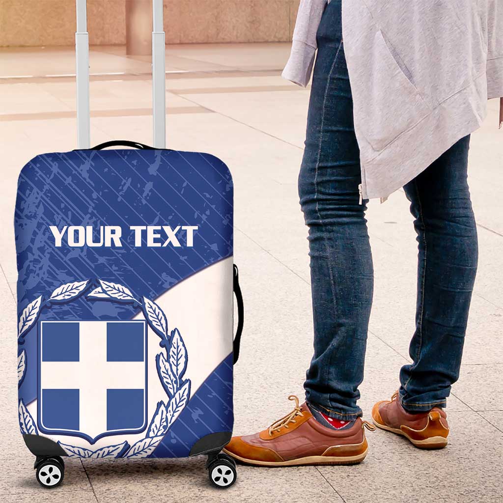 Custom Greece Football Luggage Cover Ethniki Elladas - Blue Version