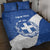 Custom Greece Football Quilt Bed Set Ethniki Elladas - Blue Version - Wonder Print Shop