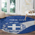 Custom Greece Football Round Carpet Ethniki Elladas - Blue Version