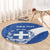 Custom Greece Football Round Carpet Ethniki Elladas - Blue Version