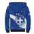 Custom Greece Football Sherpa Hoodie Ethniki Elladas - Blue Version - Wonder Print Shop