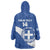 Custom Greece Football Wearable Blanket Hoodie Ethniki Elladas - Blue Version