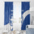 Custom Greece Football Window Curtain Ethniki Elladas - Blue Version - Wonder Print Shop