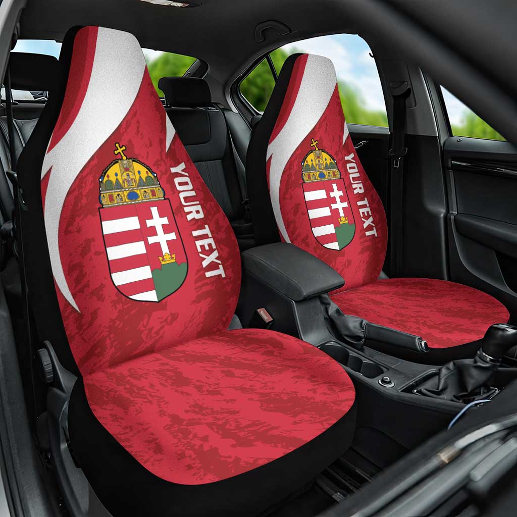 Custom Hungary Football Car Seat Cover Go Magyarok - Curves Style - Wonder Print Shop