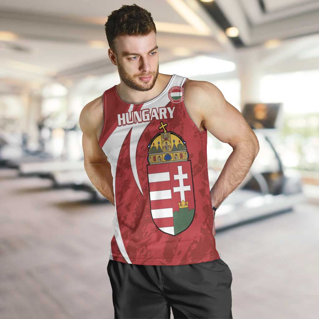 Custom Hungary Football Men Tank Top Go Magyarok - Curves Style - Wonder Print Shop