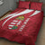 Custom Hungary Football Quilt Bed Set Go Magyarok - Curves Style - Wonder Print Shop