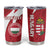 Personalised Hungary Football Tumbler Cup Go Magyarok - Curves Style - Wonder Print Shop