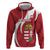 Custom Hungary Football Zip Hoodie Go Magyarok - Curves Style - Wonder Print Shop