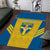 Custom Sweden Football Area Rug Go Blagult - Scandinavian Pattern - Wonder Print Shop