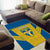 Custom Sweden Football Area Rug Go Blagult - Scandinavian Pattern - Wonder Print Shop