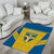 Custom Sweden Football Area Rug Go Blagult - Scandinavian Pattern - Wonder Print Shop