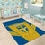 Custom Sweden Football Area Rug Go Blagult - Scandinavian Pattern - Wonder Print Shop