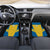 Custom Sweden Football Car Mats Go Blagult - Scandinavian Pattern - Wonder Print Shop