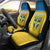 Custom Sweden Football Car Seat Cover Go Blagult - Scandinavian Pattern - Wonder Print Shop