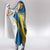 Custom Sweden Football Hooded Blanket Go Blagult - Scandinavian Pattern