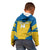 Custom Sweden Football Kid Hoodie Go Blagult - Scandinavian Pattern - Wonder Print Shop