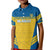 Custom Sweden Football Kid Polo Shirt Go Blagult - Scandinavian Pattern - Wonder Print Shop