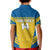 Custom Sweden Football Kid Polo Shirt Go Blagult - Scandinavian Pattern - Wonder Print Shop