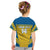 Custom Sweden Football Kid T Shirt Go Blagult - Scandinavian Pattern - Wonder Print Shop