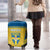 Custom Sweden Football Luggage Cover Go Blagult - Scandinavian Pattern - Wonder Print Shop