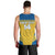 Custom Sweden Football Men Tank Top Go Blagult - Scandinavian Pattern - Wonder Print Shop