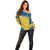 Custom Sweden Football Off Shoulder Sweater Go Blagult - Scandinavian Pattern - Wonder Print Shop