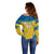 Custom Sweden Football Off Shoulder Sweater Go Blagult - Scandinavian Pattern - Wonder Print Shop