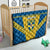 Custom Sweden Football Quilt Go Blagult - Scandinavian Pattern - Wonder Print Shop