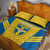 Custom Sweden Football Quilt Bed Set Go Blagult - Scandinavian Pattern