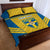 Custom Sweden Football Quilt Bed Set Go Blagult - Scandinavian Pattern