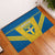 Custom Sweden Football Rubber Doormat Go Blagult - Scandinavian Pattern - Wonder Print Shop