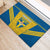 Custom Sweden Football Rubber Doormat Go Blagult - Scandinavian Pattern - Wonder Print Shop