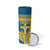 Personalised Sweden Football Skinny Tumbler Go Blagult - Scandinavian Pattern