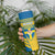 Personalised Sweden Football Skinny Tumbler Go Blagult - Scandinavian Pattern