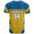 Custom Sweden Football T Shirt Go Blagult - Scandinavian Pattern