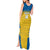 Custom Sweden Football Tank Maxi Dress Go Blagult - Scandinavian Pattern