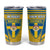 Personalised Sweden Football Tumbler Cup Go Blagult - Scandinavian Pattern