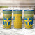 Personalised Sweden Football Tumbler Cup Go Blagult - Scandinavian Pattern