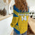 Custom Sweden Football Women Casual Shirt Go Blagult - Scandinavian Pattern