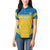 Custom Sweden Football Women Polo Shirt Go Blagult - Scandinavian Pattern