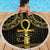 Ancient Egypt Ankh and Eye Of Horus Beach Blanket Egyptian Hieroglyphs - Wonder Print Shop