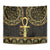 Ancient Egypt Ankh and Eye Of Horus Tapestry Egyptian Hieroglyphs