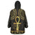 Ancient Egypt Ankh and Eye Of Horus Wearable Blanket Hoodie Egyptian Hieroglyphs